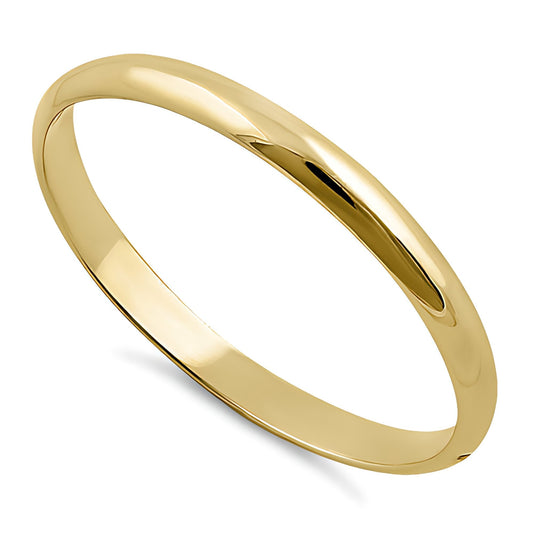 Vinali 14K Solid Yellow Gold 2mm Plain Dome Wedding Band Ring for Women