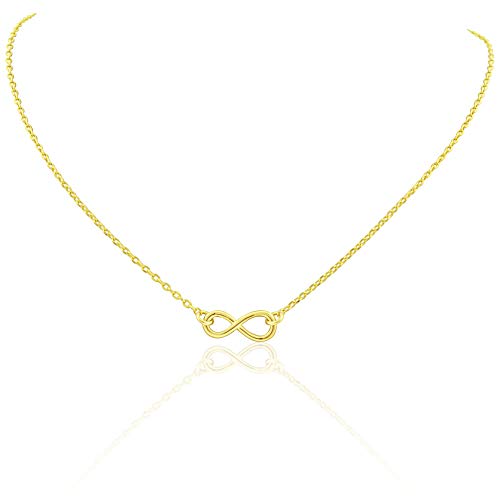 Sold 14K Yellow Gold Infinity Necklace - 0.53in